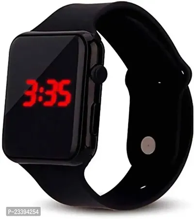 Stylish Black Digital Watches For Kids-thumb0