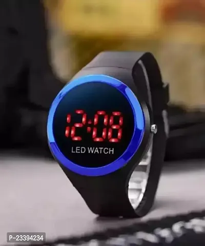 Stylish Black Digital Watches For Kids-thumb0