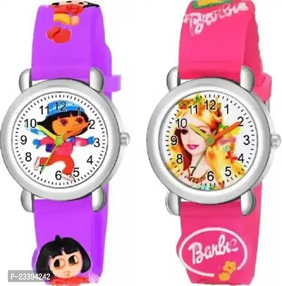 Stylish Analog Watches For Kids- Pack Of 2-thumb0
