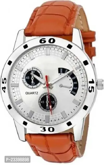 Stylish Orange Metal Analog Watches For Men-thumb0