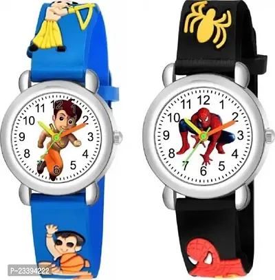 Stylish Analog Watches For Kids- Pack Of 2-thumb0