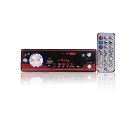 SOUND Tecno Bluetooth Car Media Player with FM/ USB/ AUX/SD-MMC MP3 Player Car Stereo  (Single Din)
