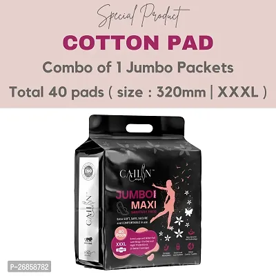 CAILIN CARE cotton pad combo of 1 jumbo packets total 40 pads ( size : 320mm | xxxl )