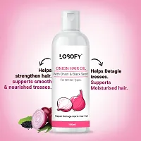 LOSOFY Onion Hair with onion  black seed Oil 100 ml-thumb1