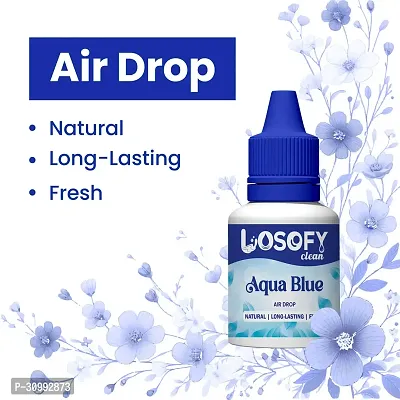 LOSOFY CLEAN airdrops air freshener room, office, bathroom. Aqua blue  fregance ( 5ml ) ( pack of 1 )-thumb2