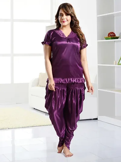 New In Satin Night Suits Women's Nightwear 