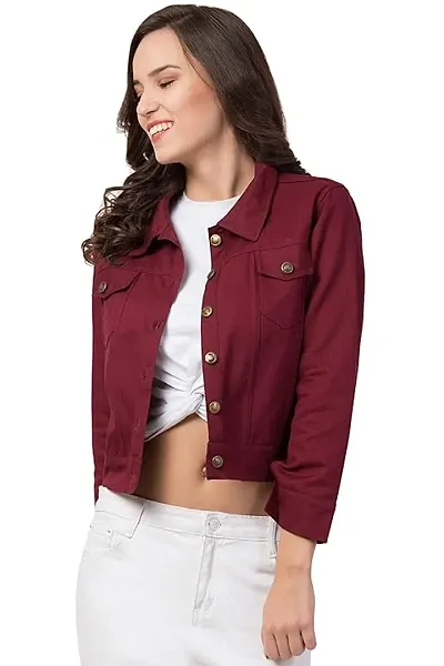 Women's Blend standard length jacket(Maroon)