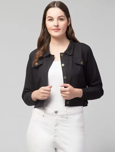 Moshe Full Sleeve Solid Women Denim Jacket