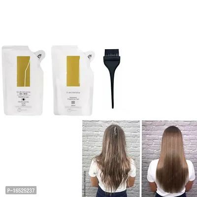 X=Tenso Professional Hair Straightening Cream 125 ML and Neutralizing Cream 125ML with brush free