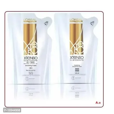 X=Tenso Professional Hair Straightening Cream 125 ML and Neutralizing Cream 125ML-thumb0