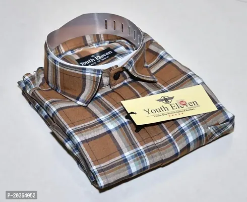 Classic Polycotton Checked Casual Shirts for Men