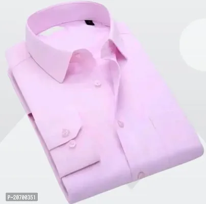 Premium Baby Pink Cotton Shirts With 1 Pocket-thumb0