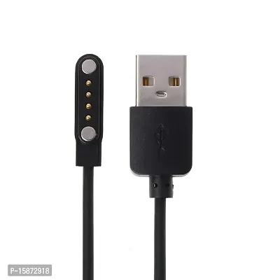 Go Shops Universal Usb Cable, Watch Charger Magnetic 4 Pin, Watch Charger, 4Mm Adapter Length 45 Cm For Smart Watch (Charge Only), Multicolor-thumb0