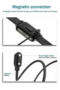 GO SHOPS Newly Launched Fire_Bolt Ring Smart Watch Charging Cable USB Fast Charger Magnetic Charging Cable Adapter for Laptops (Charger only) - 1 V, Black-thumb4