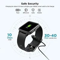 GO SHOPS Strong USB W26 Cable, Watch Charger Magnetic 2 pin, Watch Charger, w26 + Charger 4mm Adapter Length 45 cm for Smart Watch (Charge only)-thumb2