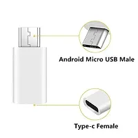 GO SHOPS USB 3.1 Type C Female to Micro USB Type B 2.0 Male Data Sync Adapter and Without Cable Charging Connector for Smartphones and Tablets (Multicolor)-thumb3