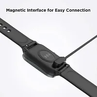 GO SHOPS Strong USB W26 Cable, Watch Charger Magnetic 2 pin, Watch Charger, w26 + Charger 4mm Adapter Length 45 cm for Smart Watch (Charge only)-thumb1