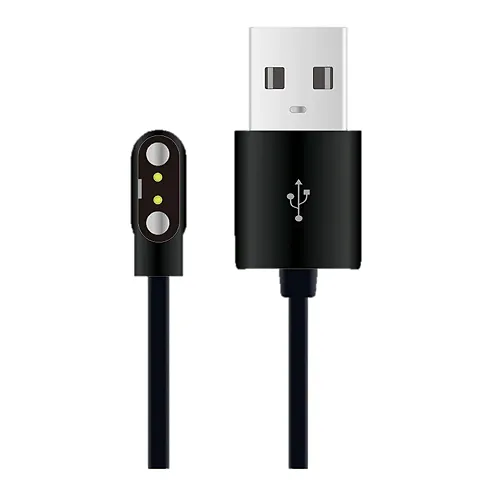 GO SHOPS Replacement USB Charger for Noise ColorFit Pro 3 / Pro 2 / Pro 2 Oxy/Pulse/Ultra/Nav, Nav+ / Brio/NoiseFit Active/Agile Smartwatches (Black)