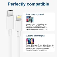 Lightning Original 20w Fast Charging Cable For iPhone Charger Compatible For Apple iPhone 11, 12, 13, 14 Series (20w ONLY Cable) White-thumb4