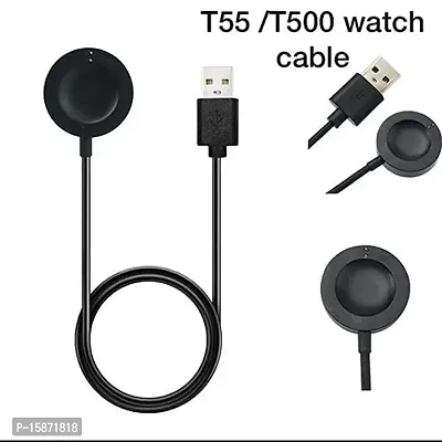 GO SHOPS i7Pro Max watch charger t55 Charger Cable, t500 Cable USB, t55 Cable USB, T55/T500 Charging Cable Magnetic 2 pin, T500 Watch Charger, Watch Charger Smart Watch-thumb4