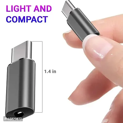 One Plus Type C to 3.5 mm Jack Audio Connector, Headphones Jack Converter Audio Adapter for OnePlus Devices-thumb3