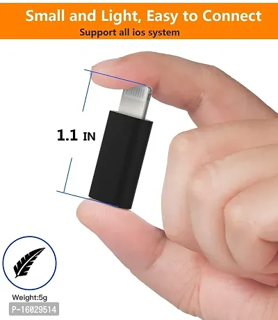 Type C Female to Lightning Male Adapter, Compatible with All iOS Devices (iOS 13 or Above)-thumb2