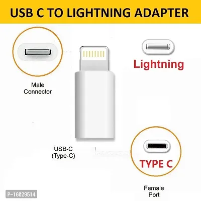 Type C Female to Lightning Male Adapter, Compatible with All iOS Devices (iOS 13 or Above)-thumb4