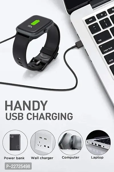 Noise Colorfit Smart Watch Charger 2 Pin USB Fast Charger Magnetic Charging Cable Adapter (Pulse Grand smartwatches)-thumb2