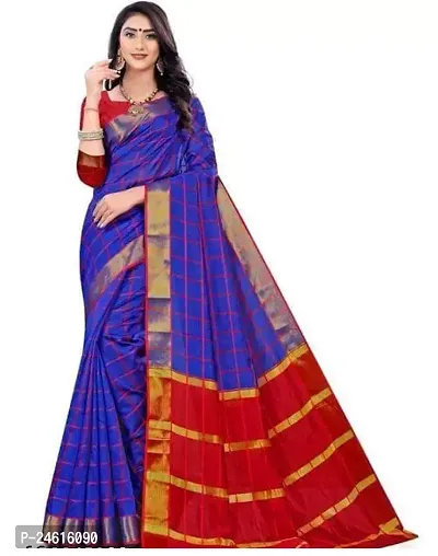 Stylish Art Silk Saree With Blouse Piece For Women-thumb0