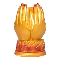 Shiv Lakshmi  Ganesh Sitting On Hand||Laxmi ji Murti||Ganesh ji Murti||Idols For Home and Temple- 17CM Polyresin-thumb1