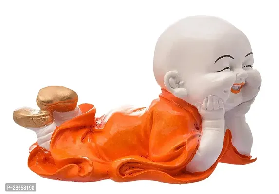 Shiv Feng Shui Sleeping Monk Statue For Happiness Home Office Decor- Decorative Showpiece - 12.5cm(Polyresin)-thumb3