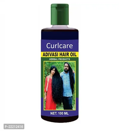 Curlcare Adivasi Herbal Hair Oil For Fast Hair Growth And Dandruff Control Hair Oil (100 Ml) Pack 1-thumb0