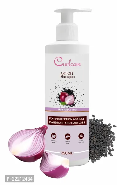 Curlcare Onion And Black Seeds Shampoo For Hair Growth And Hair Fall Control (250 Ml)