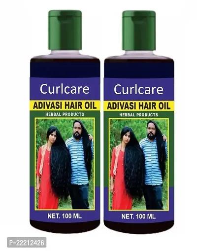 Curlcare Adivasi Herbal Hair Oil For Fast Hair Growth And Dandruff Control Hair Oil (100 Ml) Pack Of 2