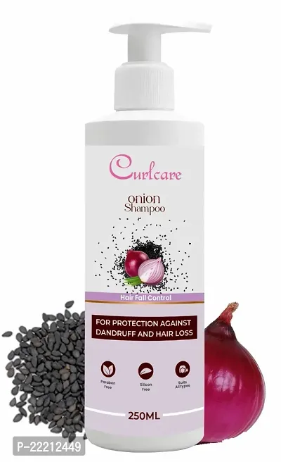 Curlcare Onion And Black Seeds Shampoo For Hair Growth And Hair Fall Control (250 Ml)