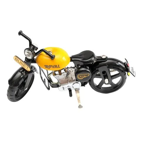 Metal Bullet Bike Toy for Kids with Tiltable Handle and Side Stand Bike