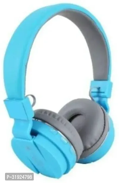 Elegant Blue Bluetooth Wireless Headphones-thumb0