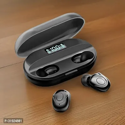 Elegant Black Bluetooth Wireless Earbuds-thumb0