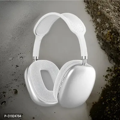 Elegant White Bluetooth Wireless Headphones-thumb0