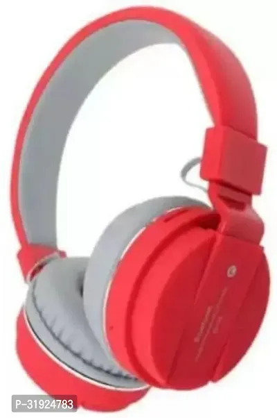 Elegant Red Bluetooth Wireless Headphones-thumb0