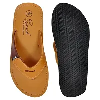 Tan Eva Flip Flops For Men-thumb2