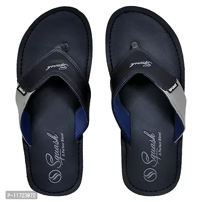 SQUASH Men's Flip Flops casual Synthetic Bathroom Slippers (BLUE, numeric_6)-thumb2