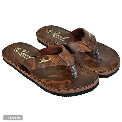 SQUASH Men's Synthetic Flip Flops Slippers Bathroom Slippers-thumb5