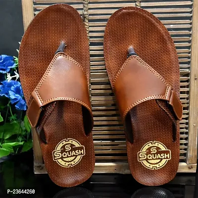 SQUASH EXTRA COMFORT TAN LIGHTWEIGHT SLIPPERS