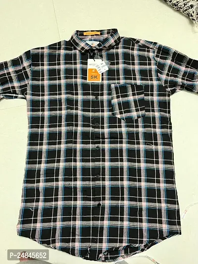 Stylish Fancy Designer Cotton Checked Casual Shirts For Men