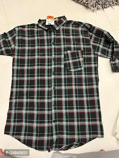 Stylish Fancy Designer Cotton Checked Casual Shirts For Men