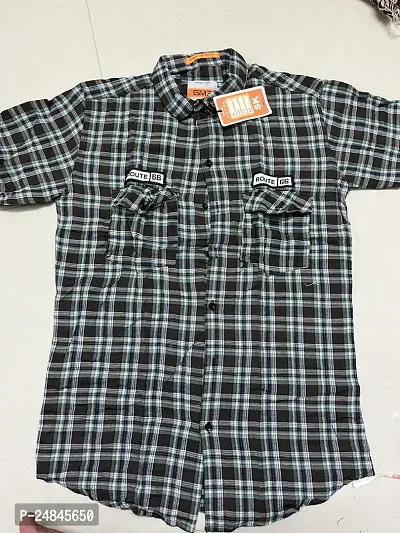 Stylish Fancy Designer Cotton Checked Casual Shirts For Men