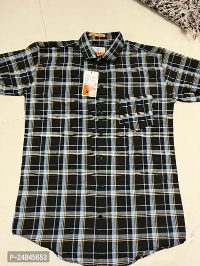 Stylish Fancy Designer Cotton Checked Casual Shirts For Men