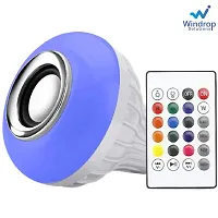 Windrop Solutions 7.00 LED RGB Light Bulb with Bluetooth Speaker - White-thumb3