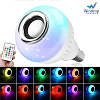 Windrop Solutions 7.00 LED RGB Light Bulb with Bluetooth Speaker - White-thumb2